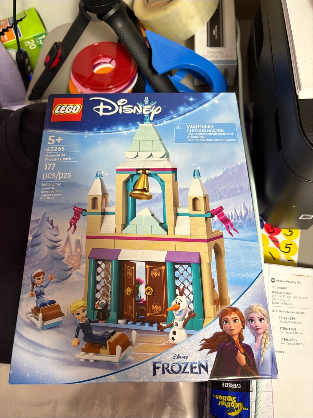 Lego Disney Frozen Arendelle Castle Set - White, Blue, Tan, Purple, Pink, Gold